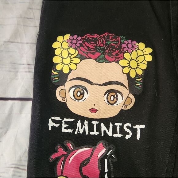 Frida Kahlo Graffiti Jeans Denimland - Picture 3 of 5